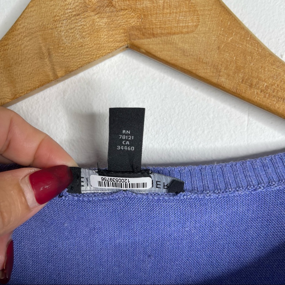 Eileen Fisher Periwinkle Lightweight Cozy Tencel Boxy Sweater Size L Petite - Picture 8 of 14